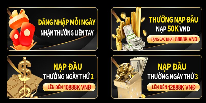 Khám phá khuyến mãi gói nạp đầu 8888k
